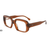 Rétro Moyen Carré Cadre Écaille de Tortue ACÉTATE Lunettes Cadre Acétate Optique Hommes Lunettes Acétate Lunettes Cadre