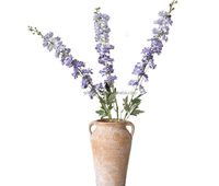 B-301Wholesale bunga populer kain mewah Delphinium bunga pernikahan sutra bunga buatan Delphinium Pink