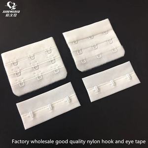 Accessoires de sous-vêtements 3*3 3 rangées 57mm soutien-gorge en polyamide de haute qualité fermeture arrière crochet et attache pour les yeux crochet et bande pour les yeux en nylon blanc - Product Image 6