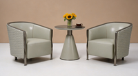 Fauteuil individuel d'hôtellerie, chaise d'appoint rembourrée pour hall d'accueil d'hôtel