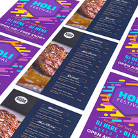 Service d'impression de papier personnalisé A4 A5 A6 mini brochure pliée à trois volets dépliant Promotion imprimable dépliant livret impression de livret