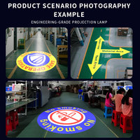 Projecteur Gobo Industriel 300W 600W, Lumière de Signalisation de Sécurité LED, Étanche IP67, Lampe de Ligne de Sol Virtuelle pour Entrepôt et Usine