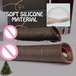 Manchon de <span class=keywords><strong>pénis</strong></span> portable en silicone pour allonger et épaissir le <span class=keywords><strong>pénis</strong></span>, effet réaliste - Product Image 6