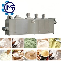 Machine automatique de fabrication de poudre de céréales de riz enrichi pour bébés de la marque MT, 500 kg/h, contrôlée par PLC, faible consommation d'énergie, haute vitesse