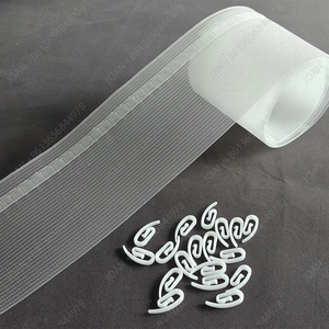 Nastro per tende in poliestere, nastro per arricciatura a pieghe, accessori per tende, nastro arricciante ad alta resistenza, <span class=keywords><strong>fascia</strong></span> bianca per arricciatura tende - Product Image 3
