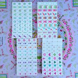 Wholesale Luxury Colorful <b>Entertainment</b> La Fete American Acrylic Mahjong Tile Set Eco-Friendly 4 Players Portable Design - Product Image 4