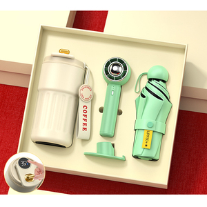 Set Regalo Aziendale Promozionale 2026, Articoli Regalo, Tazza Termica, Ombrello con Ventilatore, Set Regalo per Donne - Product Image 5