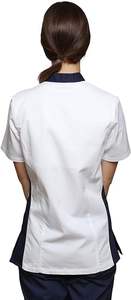 Kemeja tunik wanita, Atasan pakaian kerja wanita kerah lapel, seragam dokter kesehatan, dokter menyusui NHS - Product Image 2