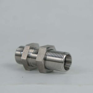 液压管件 高耐腐蚀性直型外螺纹NPT接头 等径接头 套压不锈钢自然管 - Product Image 4