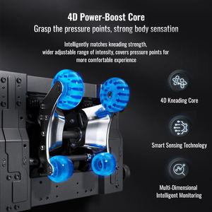El mejor masajeador de cuerpo completo eléctrico de gama alta de lujo de China 4D 3D Gravedad cero Silla de masaje de estiramiento de cuerpo completo - Product Image 5