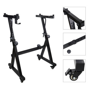 Support de <span class=keywords><strong>clavier</strong></span> de piano robuste portable Roues universelles réglables numériques en forme de Z pour instruments de musique à 54 touches et 88 touches - Product Image 2