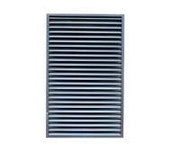 Persienne étanche en alliage d'aluminium persienne à tube carré mur extérieur étanche à la pluie persienne de ventilation de climatisation