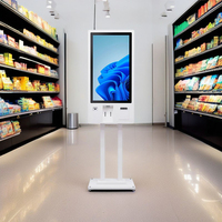 Kiosque tactile de restauration rapide sur mesure pour cantine, machine de libre-service, terminal de paiement POS pour cantine