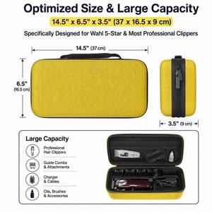 Fournisseur OEM ODM – Étui de rangement rigide en EVA pour tondeuses et rasoirs – Peut contenir jusqu'à <span class=keywords><strong>3</strong></span> appareils, ainsi que des lames, des chargeurs et des accessoires - Product Image 3