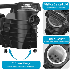 J15009 <span class=keywords><strong>1</strong></span>.5HP Super <span class=keywords><strong>pompe</strong></span> à vitesse variable pour <span class=keywords><strong>piscine</strong></span> - Product Image 4