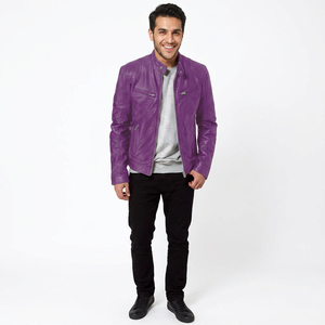 Vestes en cuir longues de luxe pour hommes, options en cuir d'agneau, cuir de vache, simili cuir disponibles, veste pour hommes - Product Image 1