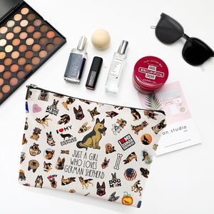 Trousse à cosmétiques Berger allemand, trousse de <span class=keywords><strong>maquillage</strong></span> amusante pour les amoureux des chiens, femmes et filles, cadeaux pour les propriétaires de chiens - Product Image 5