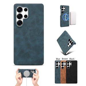 Funda Magnética para Teléfono con <span class=keywords><strong>Carga</strong></span> <span class=keywords><strong>Inalámbrica</strong></span> de Piel Sintética Denior, Moderna, Práctica y de Estilo Tecnológico, Compatible con la Serie <span class=keywords><strong>Samsung</strong></span> S25 S26 - Product Image 1