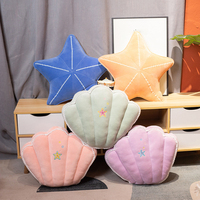 Jouet en peluche étoile de mer Pétoncles en peluche Adorable doux canapé oreillers peluches décoratives étoile de mer