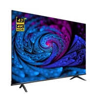 Téléviseur LED Smart Display du Fabricant, 24, 32, 40, 43, 50, 55, 65 Pouces, avec Android et Pieds de Téléviseur