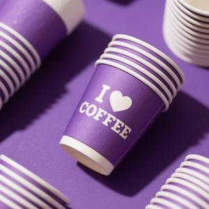 Gobelets à café en papier biodégradable à paroi simple, imperméables, de qualité alimentaire, avec logo personnalisé imprimé, 8oz/12oz/16oz, pour café chaud - Product Image 1