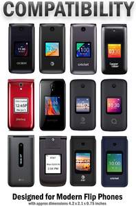 เคสโทรศัพท์แบบฝาพับพร้อมห่วงสำหรับ Alcatel Go flipv, myflip, TCL Flip3, Blu Cingular FLEX 2, <span class=keywords><strong>Nokia</strong></span> <span class=keywords><strong>2720</strong></span> 2760 2780 - Product Image 5