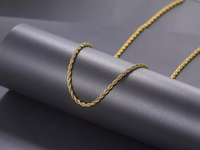 Chaîne en corde de 10 mm, bijoux en acier inoxydable, corde pour collier, chaîne en corde en or blanc, torsadée, importée de Chine, bijoux pour femmes