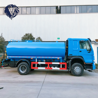 Camion-citerne HOWO 4X2 avec moteur puissant de 290 CV, réservoir de 8 m³, 6 pneus, tout neuf, arroseur d'eau lourd pour le nettoyage des routes et la construction