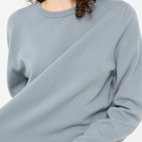 Offre Spéciale 100% cachemire coupe ample pull à col rond pour pull à tricoter pour vêtements d'extérieur