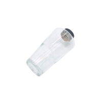 Grande taille 1000ml 1litre bouteilles en verre de diffuseur d'aromathérapie de forme conique décorative avec couvercle en bois