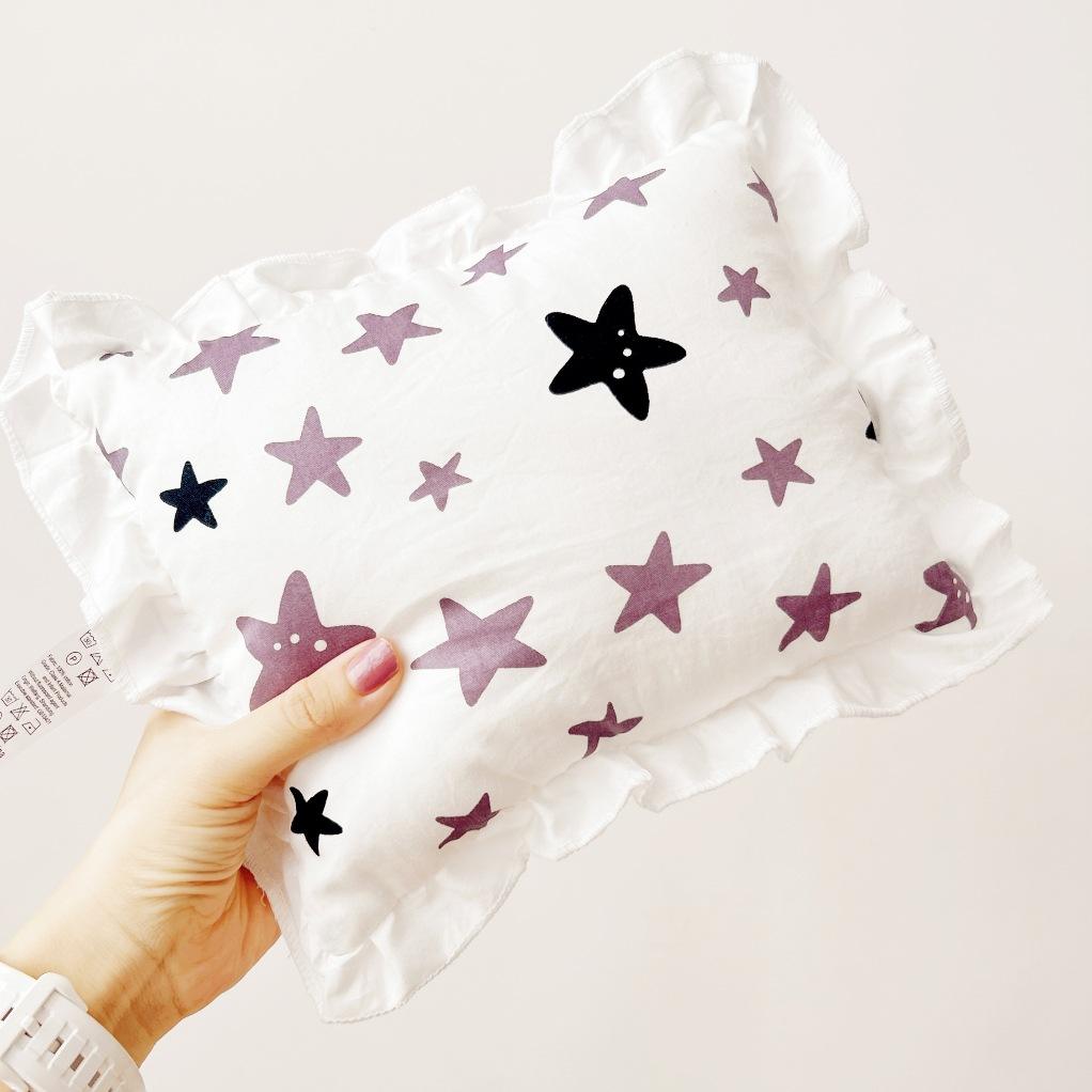 Coussin en coton 25*30cm-étoile violette