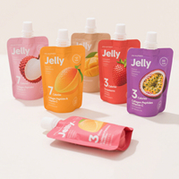 Pochette à jus Doypack personnalisable de 100ml 200ml 300ml 500ml Pochette de nourriture pour bébé Pochette à bec verseur debout pour purée