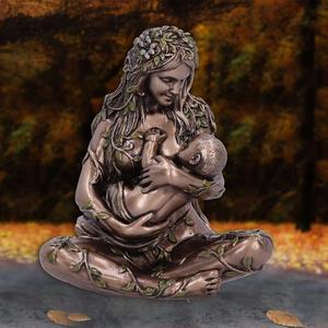 Estatua de la Madre Tierra Mini Gaia Hada estatua de <span class=keywords><strong>Buda</strong></span> decorativa figuritas decorativas diosa curación Chakra meditación decoración del hogar - Product Image 5