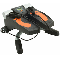 Twist and Shaper Stepper Machine d'exercice, Fitness Twist Stepper avec affichage et bandes de résistance pour salon bureau salle de sport
