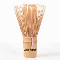 Décoration de comptoir de vente directe d'usine, grand format, en bambou, pour Matcha Chasen, grande taille, logo OEM