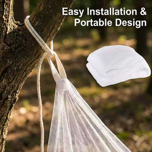 Moustiquaire rectangulaire 100 % polyester traitée anti-insectes avec une porte d'entrée, vente en gros - Product Image 3