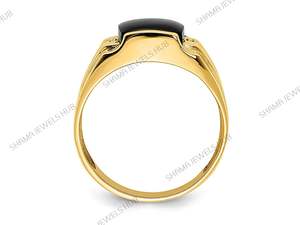 Anillo de Eternidad para Hombre en Plata de Ley 925 con Ónix Negro, Joyería Hecha a Mano, Estilo Clásico con Engaste en Barra - Product Image 4
