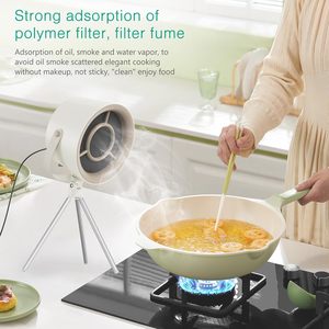 Campana extractora inteligente portátil para el hogar, comedor de humo, olla caliente, barbacoa para Hotel, uso al aire libre, fuente de alimentación eléctrica, interruptor de botón pulsador - Product Image 3