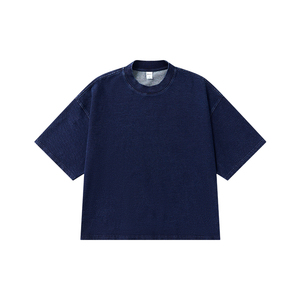 Camiseta de Manga Corta para Hombre, 96% Algodón, 4% Elastano, Peso Pesado 0.3kg, Suave, Elástica, Holgada, Básica, Informal, Tallas M L XL, para Uso Diario - Product Image 6
