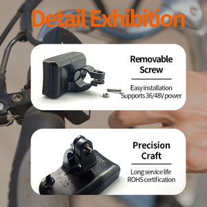 KT-LED880 elektrikli bisiklet akıllı ekran kiti ile fırçasız Motor 36V/48V Ebike parçaları dönüşüm aksesuarları için LED ekran - Product Image 4