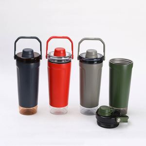 Creative Portable Shaker <b>Mug</b> <b>Large</b>-Capacity 304 Stainless Steel Vacuum Thermos 6-12 Hours Thermal Insulation Drinking Cup - Product Image 1