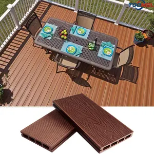 Verkleidung 3d wpc Zaun pe Decking Plank Diele wpc Wand paneel Outdoor Holz