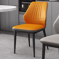 Chaise de salle à manger minimaliste de style italien pour la maison/l'hôtel/le restaurant - Chaise moderne de luxe léger, tabouret rembourré haut de gamme populaire