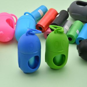 Ramasse-crottes pour chien en forme de pingouin pour promener les chiens, 2 rouleaux de sacs à déchets simples avec distributeur et support - Product Image 6