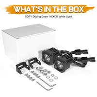 Feux de conduite LED Nova Ssc 2'' blanc/jaune, étanches IP67, 50W, feux de voiture tout-terrain, nouveaux