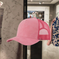 Casquettes de baseball trucker en maille 5 panneaux de haute qualité, style vintage, avec logo personnalisé, sportives, urbaines, formelles, unisexe, en polyester/coton, quatre modèles
