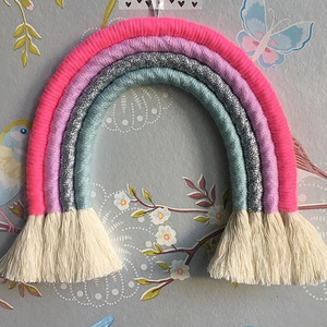 Decorazione da Parete in Macramè di Cotone Arcobaleno all'Ingrosso dalla Fabbrica Cinese - Product Image 6