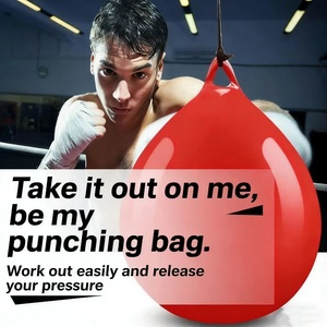 Sacco da Boxe Sospeso in PVC con Cinghia di Sicurezza, Palla Veloce per Allenamento Fitness e Reazione - Product Image 5