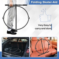 Aide à la marche pour patineurs débutants Wellshow Sport Skate Trainer Assistant pour enfants, hauteur réglable, pliable