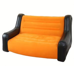 Modern PVC <b>Inflatable</b> <b>Sofa</b> Set with Lazy Flocking Design Recliner Built-in Pump for Living Room Lounge - Product Image 2